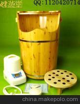 探索健康養(yǎng)生新選擇 帶蓋帶輪蒸泡兩用香柏木托瑪琳熏蒸桶